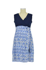 Nora Surplice Sleeveless Maternity & Nursing Dress with Tie by Japanese Weekend