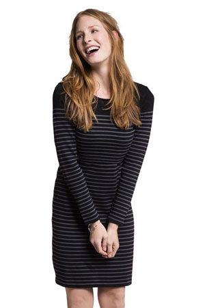 Boob Design Organic Striped Knitted Nursing Sweater Dress by Boob Design