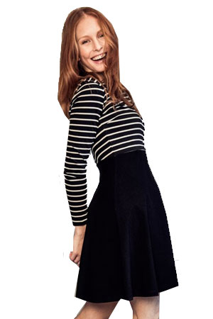 Boob Design Simone Stripe Organic Colorblock Maternity & Nursing Dress by Boob Design