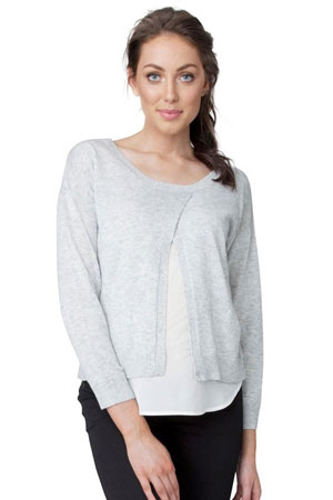 Erin Cross Front Nursing Sweater by Ripe Maternity