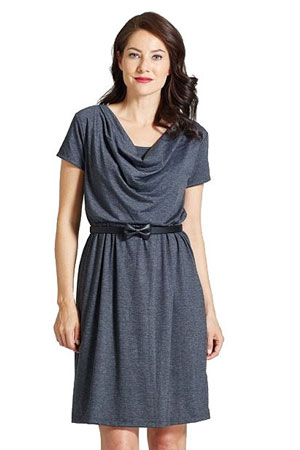 Milky Way Avery Cowl-Neck Maternity and Nursing Dress by Milky Way