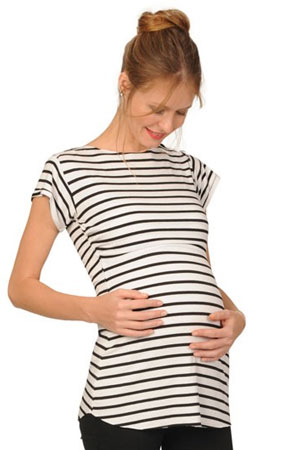 Nautical Maternity & Nursing Tee by Peek-a-boo