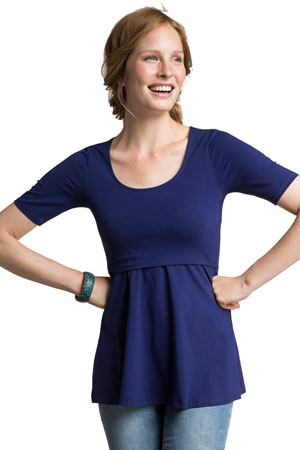 Boob Design Organic Peplum Maternity & Nursing Top by Boob Design