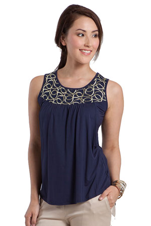 Tresor Sleeveless Maternity & Nursing Top by Mothers en Vogue