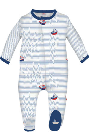 Magnificent Baby Magnetic Me™ Ahoy Sailor Baby Boy Footie by Magnetic Me by Magnificent Baby