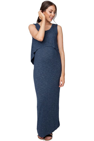 Charlie Swing Back Maternity & Nursing Maxi Dress by Ripe Maternity