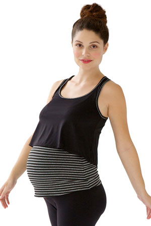 Annie Active Layered Maternity & Nursing Tank by Belabumbum