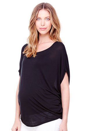 Ingrid & Isabel Short Sleeve Drape Maternity Top by Ingrid & Isabel