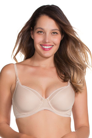 Empower Flexible Wire Balcony T-Shirt Nursing Bra by Charley M (Nude) by Charley M