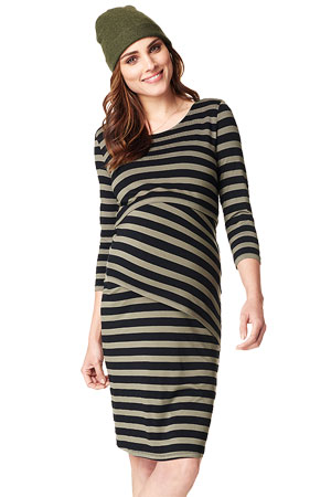 Heidi 3/4 Sleeve Maternity & Nursing Dress by Noppies