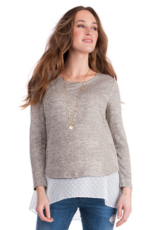 Seraphine Anthea Layered Maternity & Nursing Sweater by Seraphine