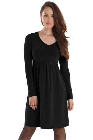 Avery Organic Must-Have Long Sleeve Nursing Dress by Mothers en Vogue