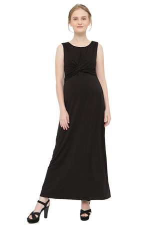 Chiyo Bamboo Maternity & Nursing Maxi Dress by Spring Maternity