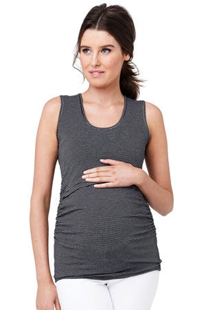 Jill Mini Stripe Maternity & Nursing Tube Tank by Ripe Maternity