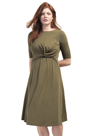 Boob Design Twist Short Sleeve Maternity & Nursing Dress by Boob Design