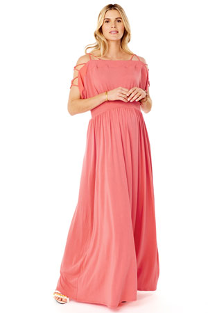 Ingrid & Isabel Smocked Empire Maternity Maxi Dress by Ingrid & Isabel