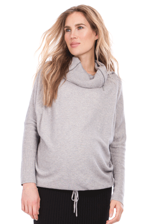 Seraphine Eda Oversize Rollneck Maternity & Nursing Sweater by Seraphine