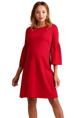 Ingrid & Isabel Ponte Bell Sleeve Maternity Dress by Ingrid & Isabel