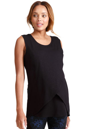 Ingrid & Isabel Sleeveless Cross Front Nursing Tank by Ingrid & Isabel