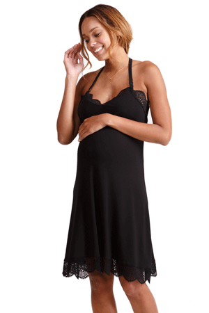 Ingrid & Isabel Lace Halter Sleep Nursing Chemise by Ingrid & Isabel