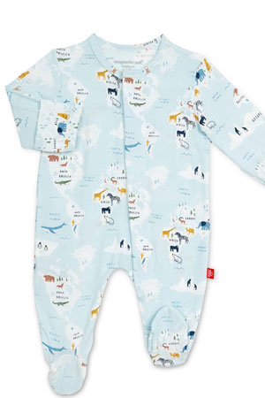Magnetic Me™ Modal Magnetic Baby Footie (Sea the World) by Magnetic Me by Magnificent Baby