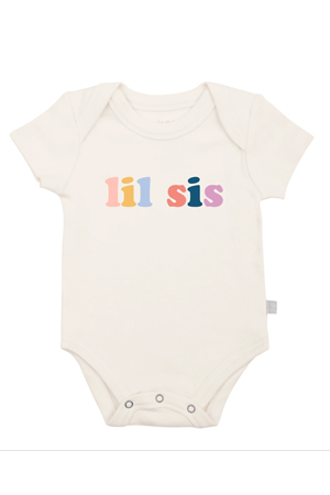 Finn + Emma Graphic Organic Bodysuit (Lil Sis) by Finn + Emma