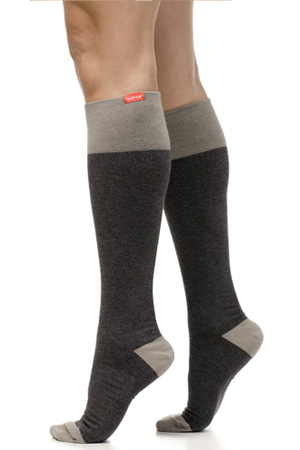Vim & Vigr 15-20 mmHg Compression Socks - Cotton (Heathered Collection: Dark & Light Grey) by Vim & Vigr