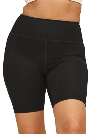 Girlfriend Collective Compressive High-Rise Bike Short (Black) by Girlfriend Collective