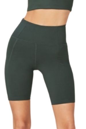 Girlfriend Collective Compressive High-Rise Bike Short (Moss) by Girlfriend Collective