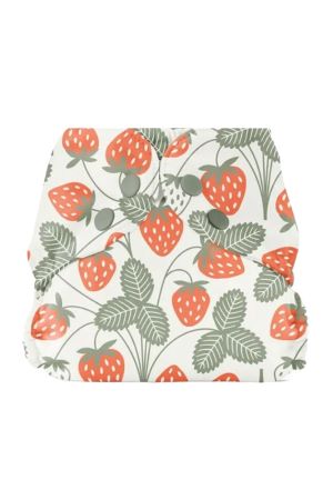 Esembly Outer Cloth Diaper Cover (Winter Water Factory Strawberries) by Esembly