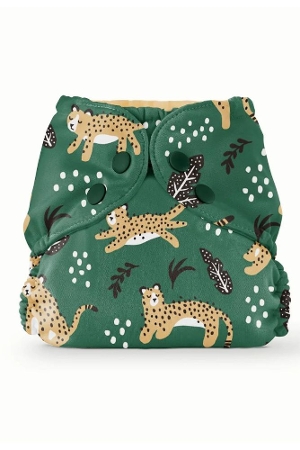 Esembly Outer Cloth Diaper Cover (Wild Cats Green) by Esembly