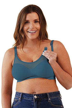 Bravado Designs Body Silk Seamless Sheer Nursing Bra (Midnight Sky) by Bravado Designs