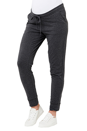 Ripe Softest Organic Cotton Jersey Joggers (Charcoal Marle) by Ripe Maternity