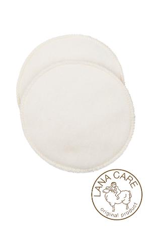 LANACare Softline Organic Merino Wool Warming Breast Pads - Small (Natural) by LANACare
