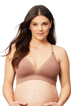 Cake Maternity Tutti Frutti Nursing Bra (Mocha) by Cake Maternity