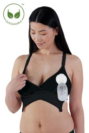 Bravado Designs Orginal Pumping & Nursing Bra in Sustainable Yarns (Black) by Bravado Designs