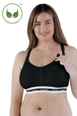 Bravado Designs Organic Cotton & TENCEL™ Modal Full Cup Nursing Bra (Black) by Bravado Designs