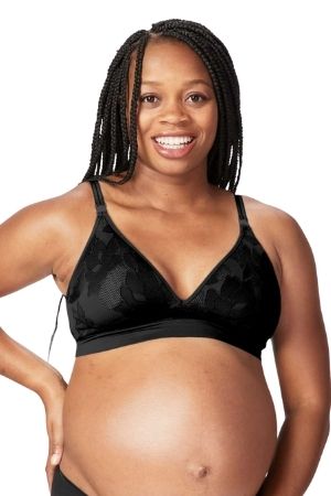 Cake Maternity Freckles Recycled Nursing Bra (Black) by Cake Maternity