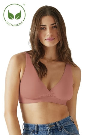 Bravado Designs Ballet Nursing Bra in Sustainable Fabric (Rose Clay) by Bravado Designs