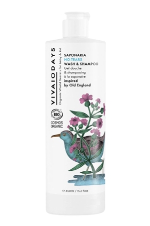 VIVAIODAYS Saponaria 2-in-1 No-Tears Wash & Shampoo 450 ml/15.2 Fl. oz. () by VIVAIODAYS