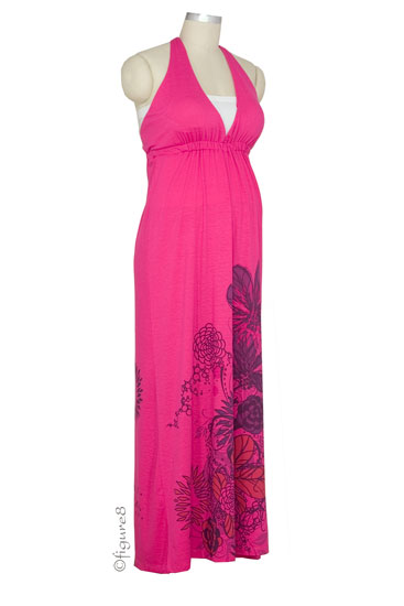 open lace back dress Cara Maternity Pink Dress main image 1
