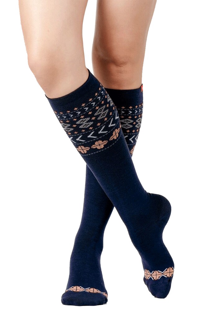 Vim & Vigr 1520 mmHg Women's Stylish Compression Socks Wool in Fair