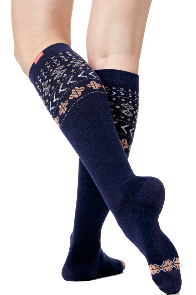 Vim & Vigr 1520 mmHg Women's Stylish Compression Socks Wool in Fair