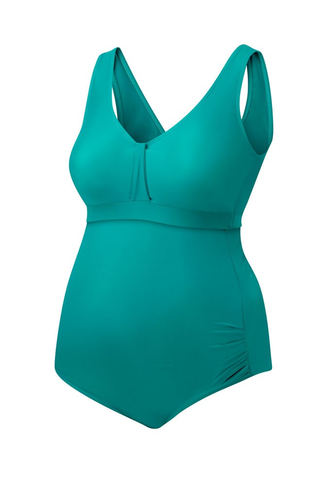 Haley Nursing Bathing Suit in Emerald by Amoralia