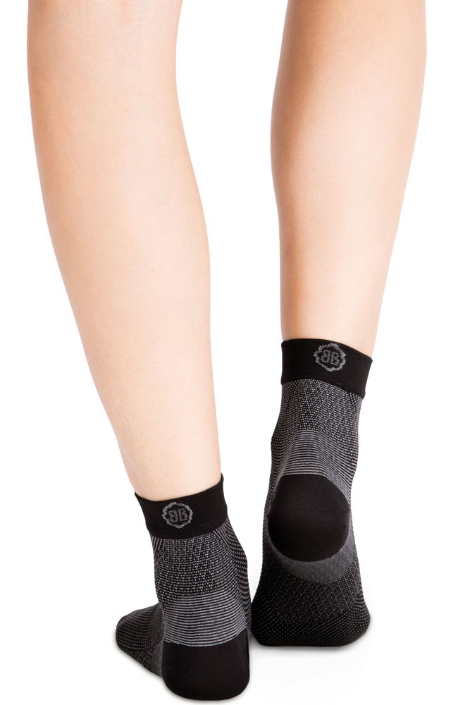 Belly Bandit Compression Ankle Socks 20-30 mm Hg in Black/Grey