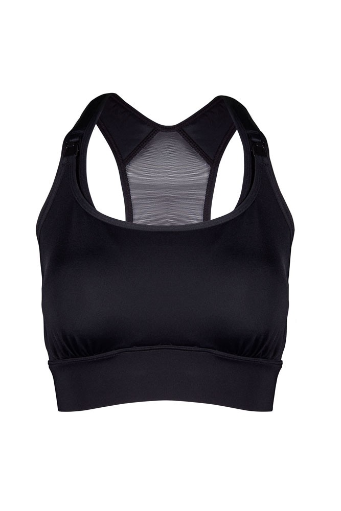 Belly Bandit Nursing Sports Bra in Black