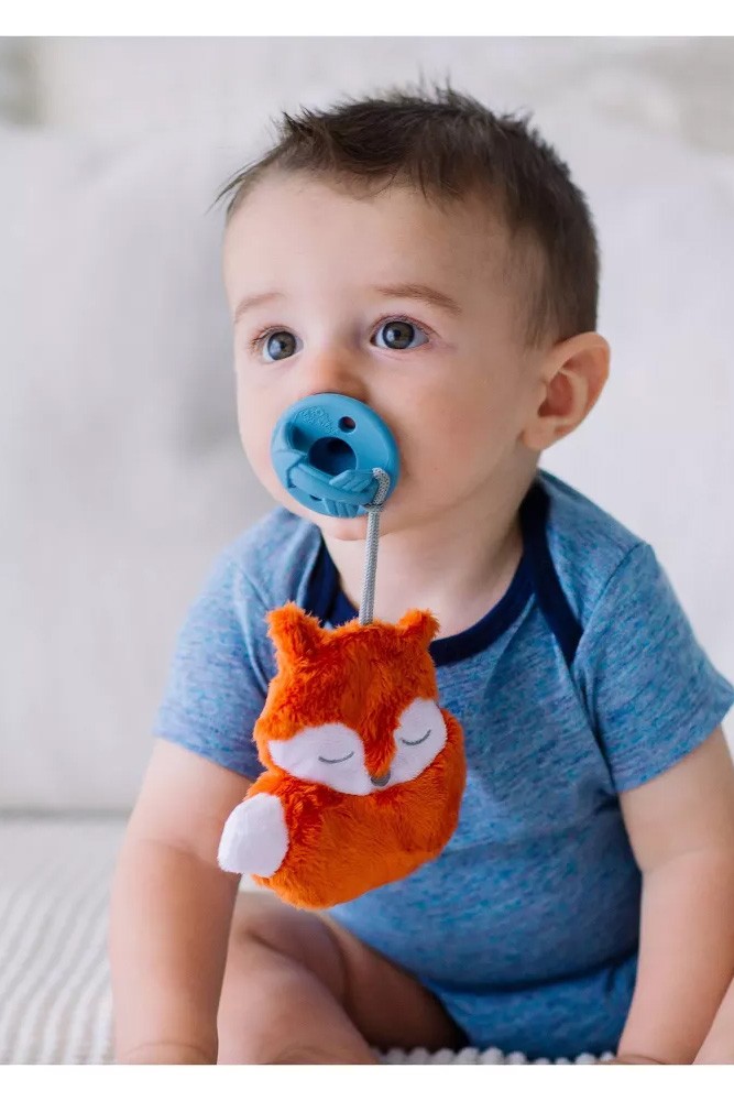 itzy ritzy pacifier with stuffed animal